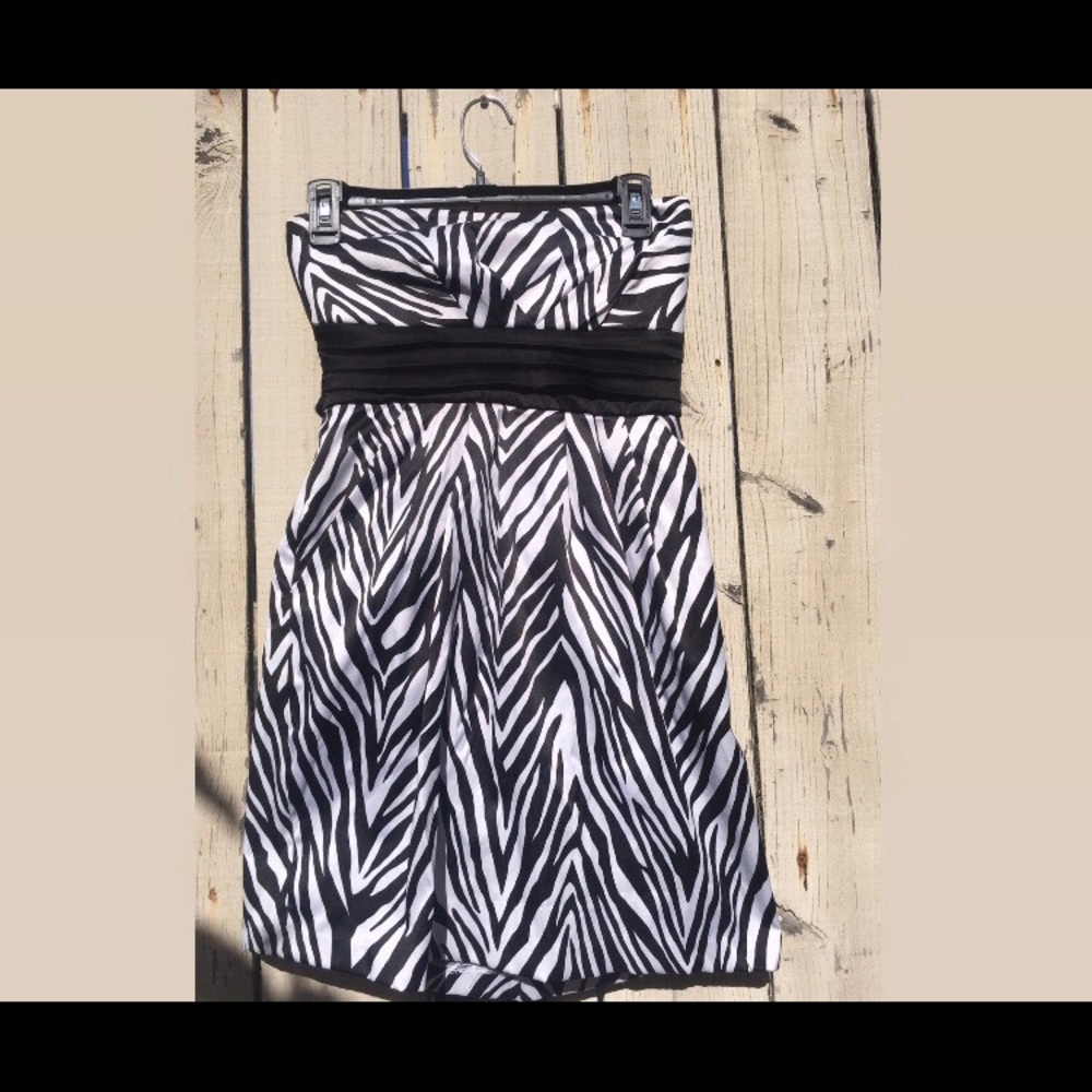 Zebra print dress